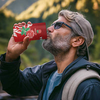 New Zealand And England Rugby Custom 4 in 1 Can Cooler Tumbler Maori Tiki With Red Rose Together