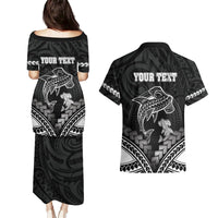 Personalised Happy Father's Day Couples Matching Puletasi and Hawaiian Shirt I Love You Dad Polynesian Style LT05 - Polynesian Pride