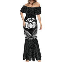 Personalised Happy Father's Day Mermaid Dress I Love You Dad Polynesian Style LT05 - Polynesian Pride