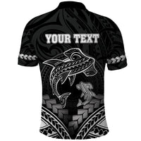 Personalised Happy Father's Day Polo Shirt I Love You Dad Polynesian Style LT05 - Polynesian Pride