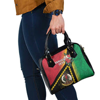 Happy Vanuatu Constitution Day Shoulder Handbag Flag Style With Sand Drawing Pattern LT05 - Polynesian Pride