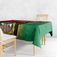Happy Vanuatu Constitution Day Tablecloth Flag Style With Sand Drawing Pattern LT05 - Polynesian Pride