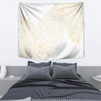 Tonga White Sunday Tapestry Lotu Tamaiti Tongan Kupesi Pattern
