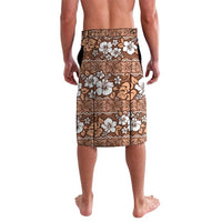 Hawaii Vintage Brown Hibiscus Tapa Pattern Lavalava LT05 - Polynesian Pride