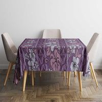 Hawaii Vintage Violet Hibiscus Tapa Pattern Tablecloth LT05 - Polynesian Pride