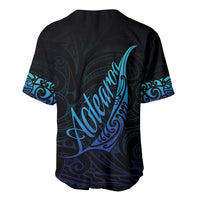 Aotearoa New Zealand Baseball Jersey Koru Fern Blue Gradient