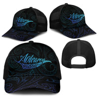 Aotearoa New Zealand Baseball Net Cap Koru Fern Blue Gradient LT05 - Polynesian Pride