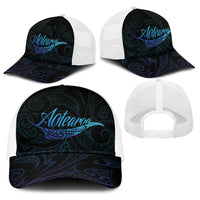Aotearoa New Zealand Baseball Net Cap Koru Fern Blue Gradient LT05 - Polynesian Pride