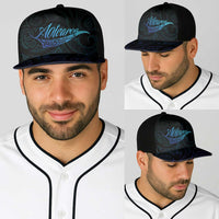 Aotearoa New Zealand Baseball Net Cap Koru Fern Blue Gradient LT05 - Polynesian Pride