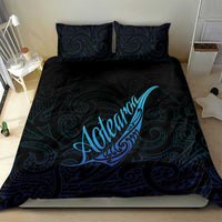 Aotearoa New Zealand Bedding Set Koru Fern Blue Gradient LT05 - Polynesian Pride