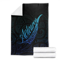 Aotearoa New Zealand Blanket Koru Fern Blue Gradient LT05 - Polynesian Pride