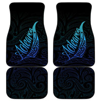Aotearoa New Zealand Car Mats Koru Fern Blue Gradient LT05 - Polynesian Pride