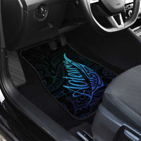 Aotearoa New Zealand Car Mats Koru Fern Blue Gradient LT05 - Polynesian Pride