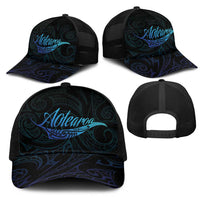 Aotearoa New Zealand Mesh Trucker Cap Koru Fern Blue Gradient LT05 - Polynesian Pride