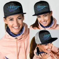 Aotearoa New Zealand Mesh Trucker Cap Koru Fern Blue Gradient LT05 - Polynesian Pride