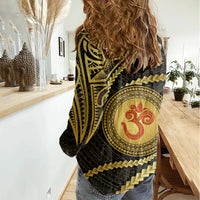 Polynesia Women Casual Shirt With Hindu Om Symbol LT05 - Polynesian Pride