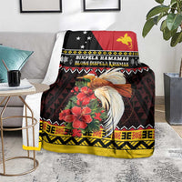 Papua New Guinea Christmas Blanket Bird Of Paradise Hamamas Krismas LT05 - Polynesian Pride