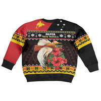 Papua New Guinea Christmas Kid Ugly Christmas Sweater Bird Of Paradise Hamamas Krismas
