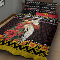 Papua New Guinea Christmas Quilt Bed Set Bird Of Paradise Hamamas Krismas LT05 - Polynesian Pride