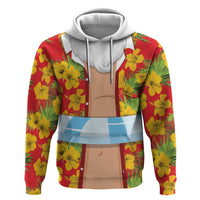 Polynesia Santa Claus Costume Hoodie Tropical Vibe LT05 Pullover Hoodie Red - Polynesian Pride