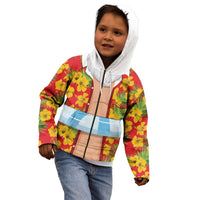 Polynesia Santa Claus Costume Kid Hoodie Tropical Vibe