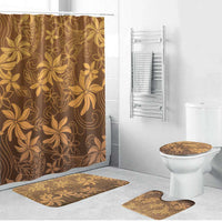 Tiare Tahiti Bathroom Set Brown Polynesia Motifs - Polynesian Pride