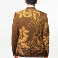 Tiare Tahiti Blazer Brown Polynesia Motifs LT05 - Polynesian Pride