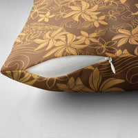 Tiare Tahiti Pillow Cover Brown Polynesia Motifs - Polynesian Pride
