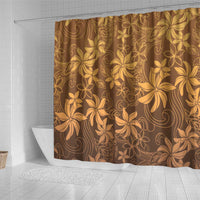 Tiare Tahiti Shower Curtain Brown Polynesia Motifs - Polynesian Pride