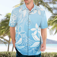 Tiare Tahiti Hawaiian Shirt Blue Polynesia Motifs LT05 - Polynesian Pride