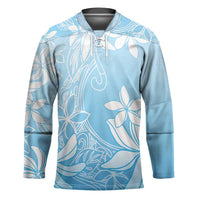 Tiare Tahiti Hockey Jersey Blue Polynesia Motifs LT05 Unisex Blue - Polynesian Pride