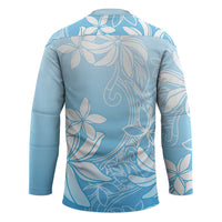 Tiare Tahiti Hockey Jersey Blue Polynesia Motifs LT05 - Polynesian Pride