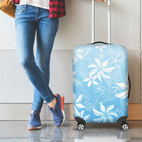 Tiare Tahiti Luggage Cover Blue Polynesia Motifs - Polynesian Pride