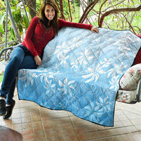 Tiare Tahiti Quilt Blue Polynesia Motifs - Polynesian Pride