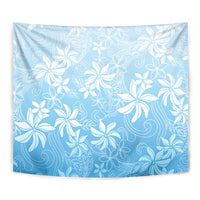 Tiare Tahiti Tapestry Blue Polynesia Motifs - Polynesian Pride