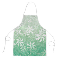 Tiare Tahiti Apron Matcha Polynesia Motifs LT05 Green - Polynesian Pride