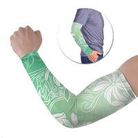 Tiare Tahiti Arm Sleeves Matcha Polynesia Motifs - Polynesian Pride