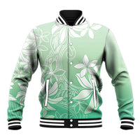 Tiare Tahiti Baseball Jacket Matcha Polynesia Motifs LT05 Unisex Green - Polynesian Pride