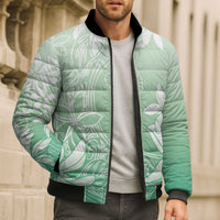 Tiare Tahiti Bomber Puffer Jacket Matcha Polynesia Motifs LT05 - Polynesian Pride