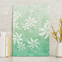 Tiare Tahiti Canvas Wall Art Matcha Polynesia Motifs LT05 Without Frame Green - Polynesian Pride