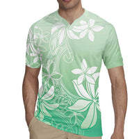 Tiare Tahiti Rugby Jersey Matcha Polynesia Motifs LT05 - Polynesian Pride