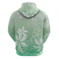 Tiare Tahiti Zip Hoodie Matcha Polynesia Motifs - Polynesian Pride
