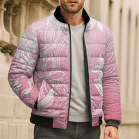 Tiare Tahiti Bomber Puffer Jacket Pink Polynesia Motifs LT05 - Polynesian Pride