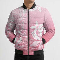 Tiare Tahiti Bomber Puffer Jacket Pink Polynesia Motifs LT05 - Polynesian Pride