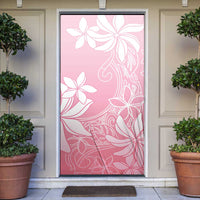 Tiare Tahiti Door Cover Pink Polynesia Motifs LT05 Pink - Polynesian Pride