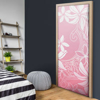 Tiare Tahiti Door Cover Pink Polynesia Motifs LT05 - Polynesian Pride