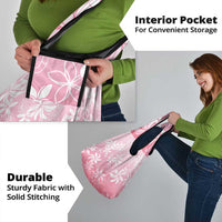 Tiare Tahiti Grocery Bag Pink Polynesia Motifs LT05 - Polynesian Pride