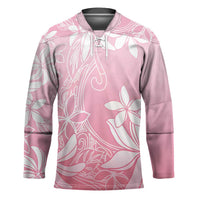 Tiare Tahiti Hockey Jersey Pink Polynesia Motifs LT05 Unisex Pink - Polynesian Pride
