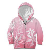 Tiare Tahiti Kid Hoodie Pink Polynesia Motifs - Polynesian Pride
