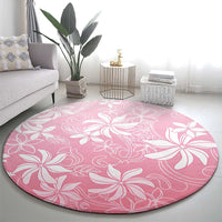 Tiare Tahiti Round Carpet Pink Polynesia Motifs - Polynesian Pride
